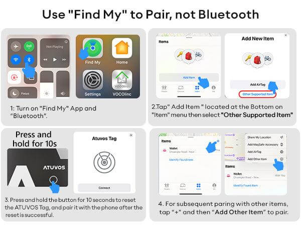Wallet tracker Card (apple MFI certified) (ios only)