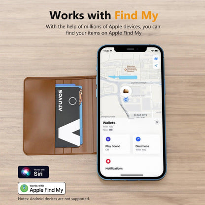 Wallet tracker Card (apple MFI certified) (ios only)