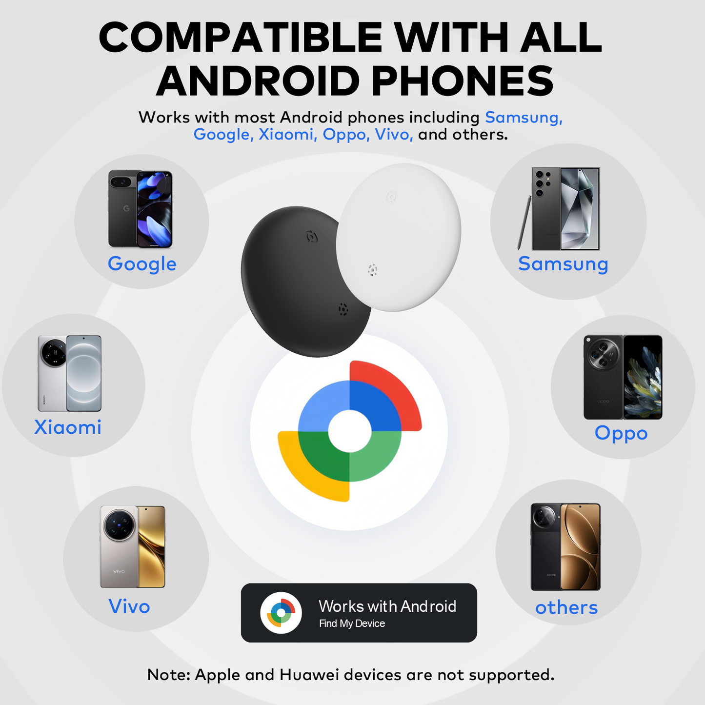 Android item finder tag (Google certified)