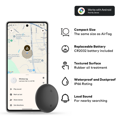 Android item finder tag (Google certified)