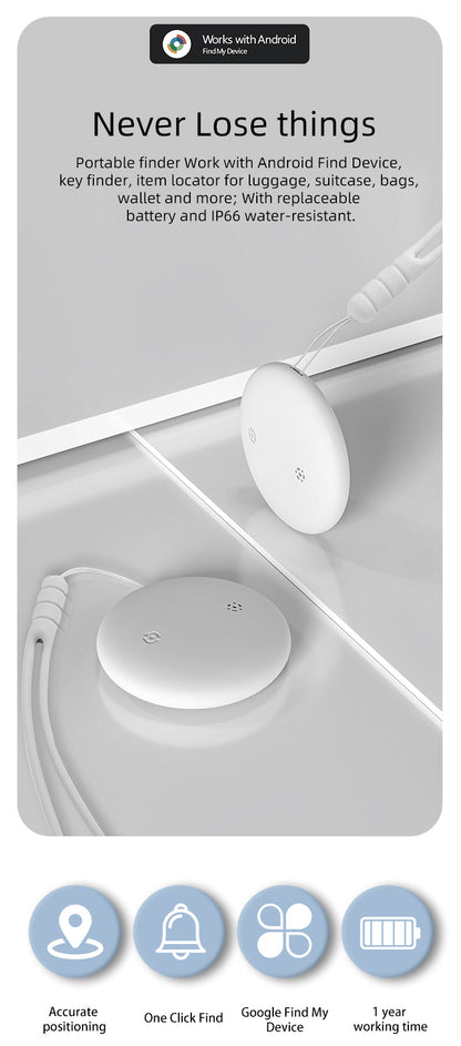 Android item finder tag (Google certified)