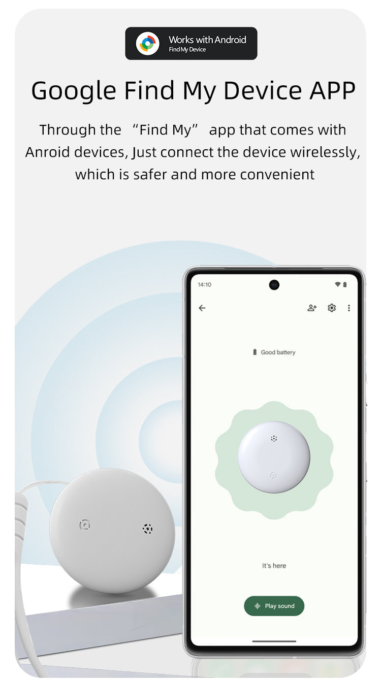 Android item finder tag (Google certified)