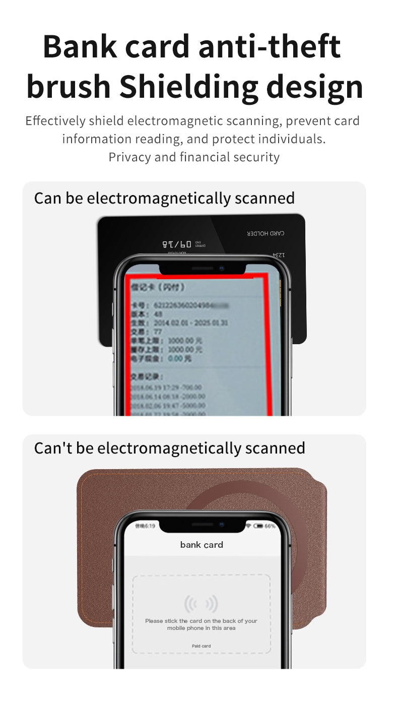 Magsafe flip Wallet with INBUILT Apple Find My – Secure Card Storage & Tracking