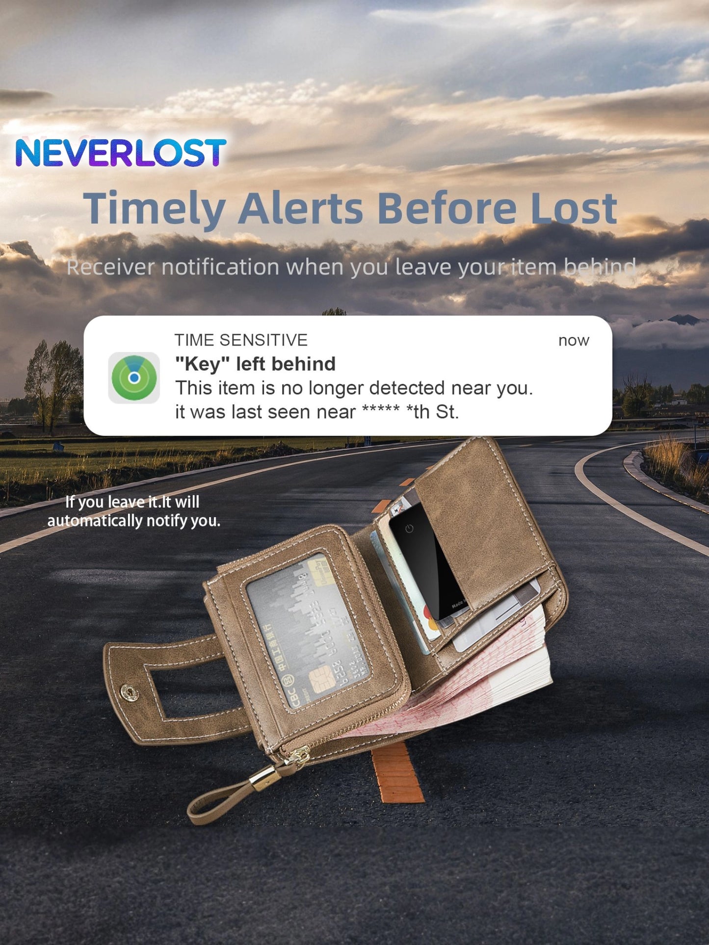 Slim AirCard item finder (apple MFI certified) (iOS only)