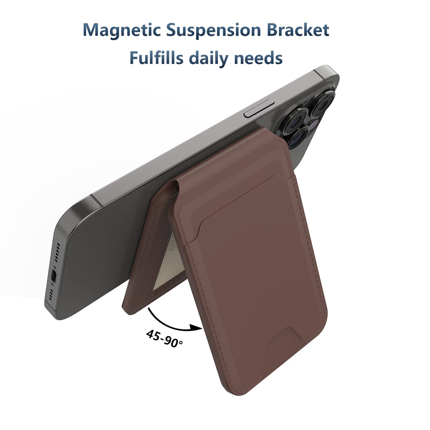 Magsafe flip Wallet with INBUILT Apple Find My – Secure Card Storage & Tracking