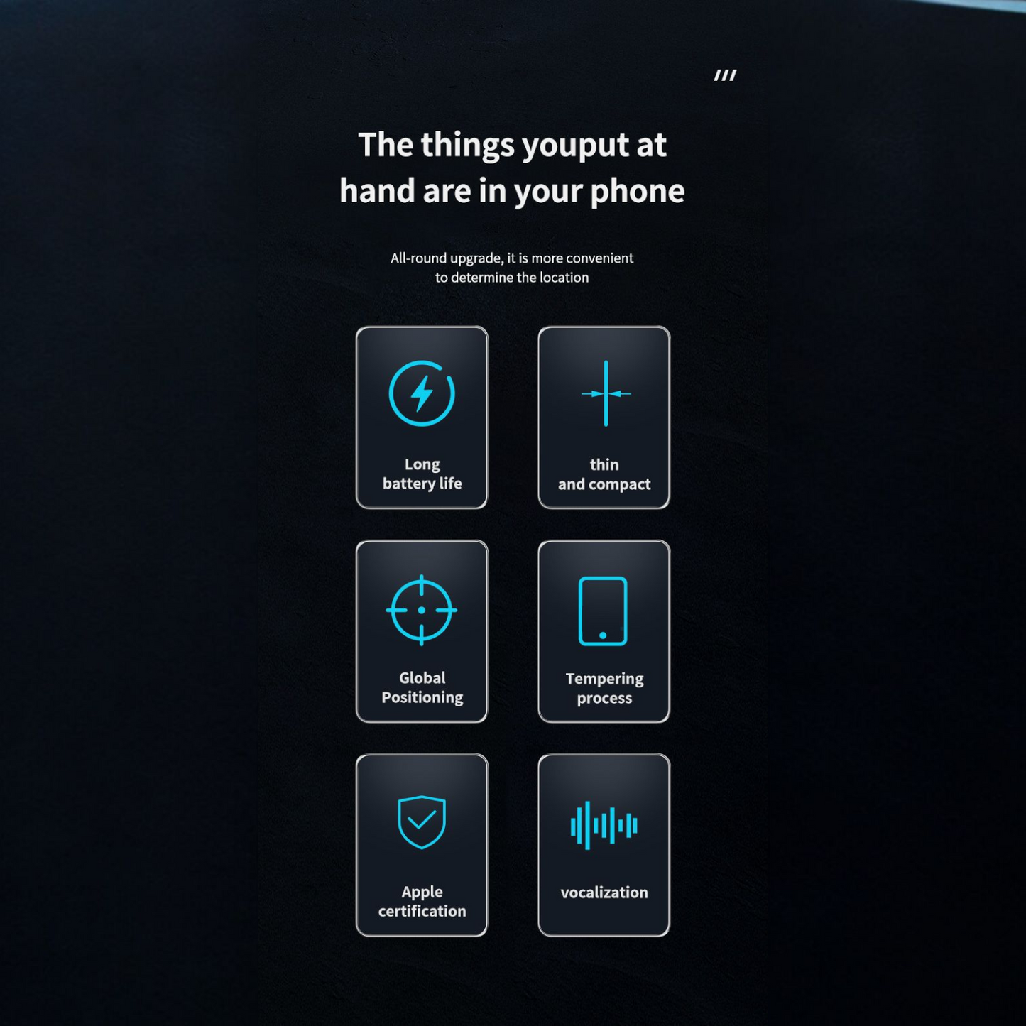 Slim AirCard item finder (apple MFI certified) (iOS only)