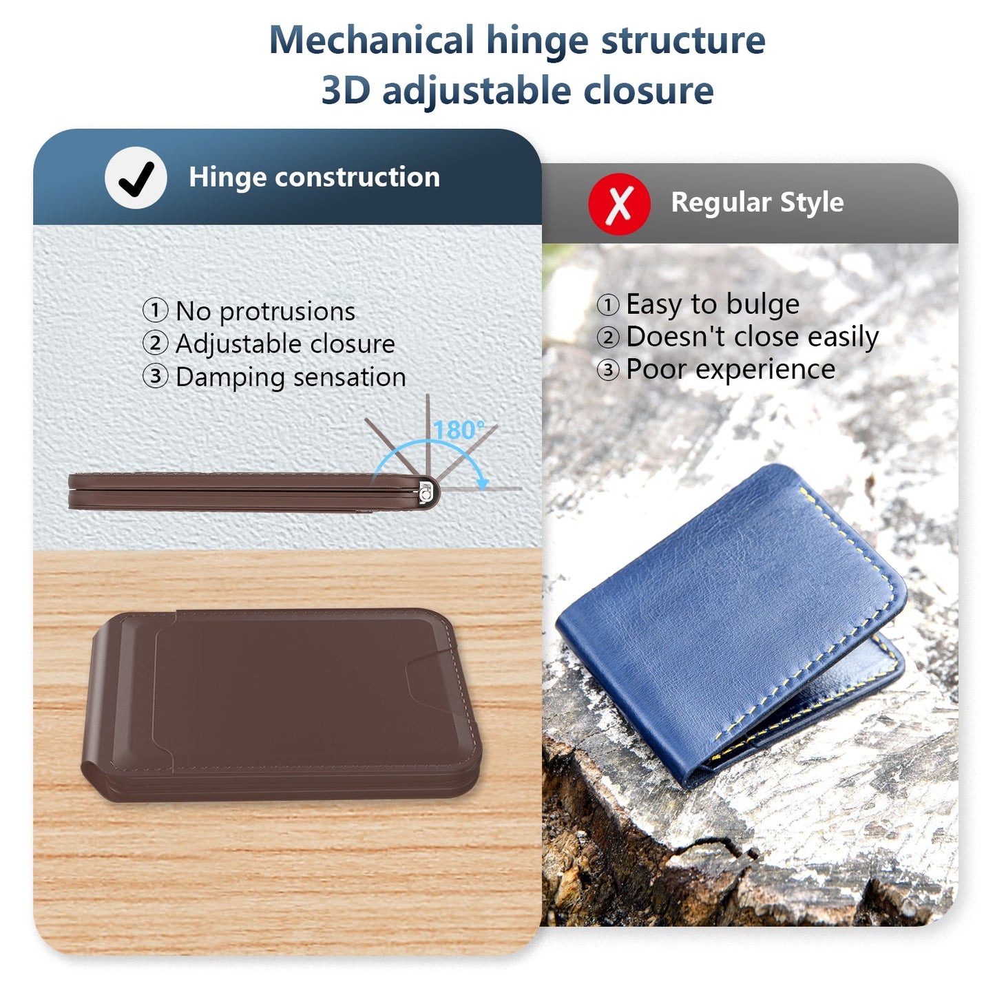 Magsafe flip Wallet with INBUILT Apple Find My – Secure Card Storage & Tracking