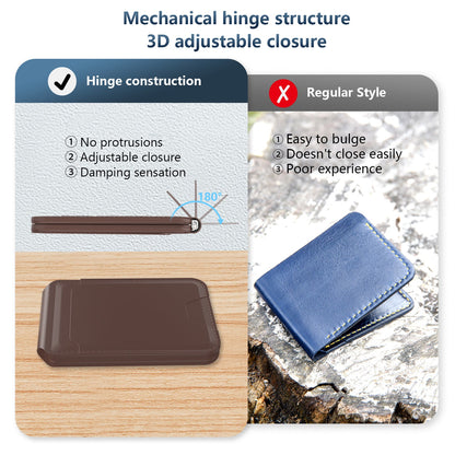 Magsafe flip Wallet with INBUILT Apple Find My – Secure Card Storage & Tracking