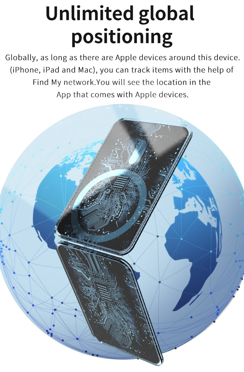 Magsafe flip Wallet with INBUILT Apple Find My – Secure Card Storage & Tracking