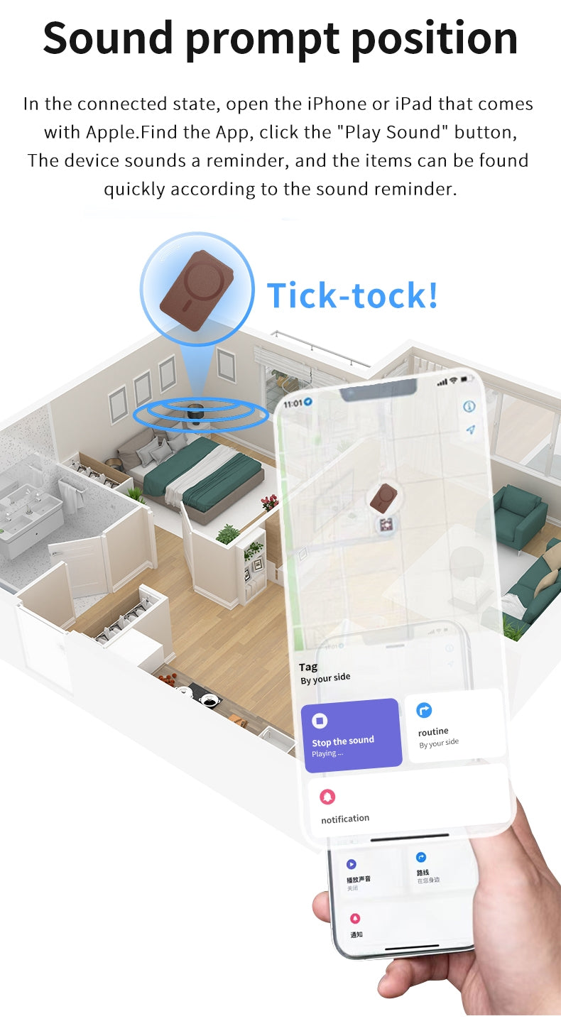 Magsafe flip Wallet with INBUILT Apple Find My – Secure Card Storage & Tracking