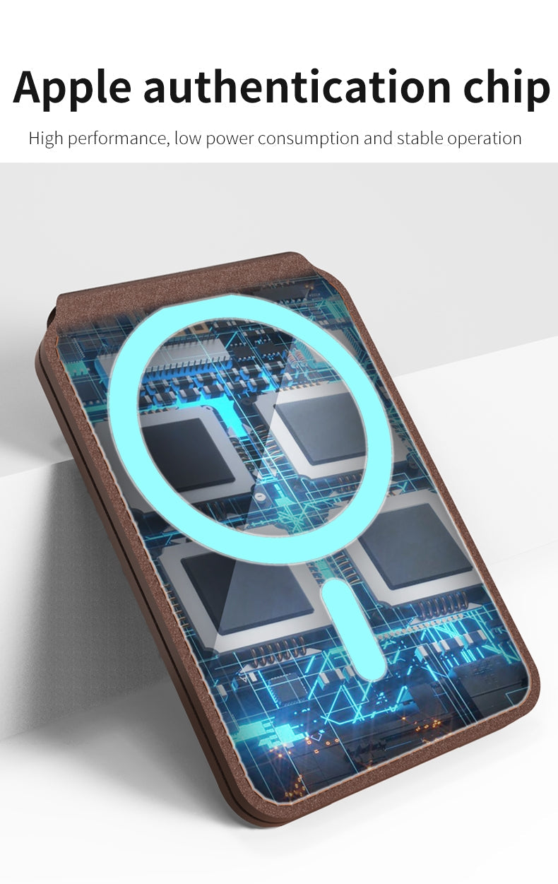 Magsafe flip Wallet with INBUILT Apple Find My – Secure Card Storage & Tracking