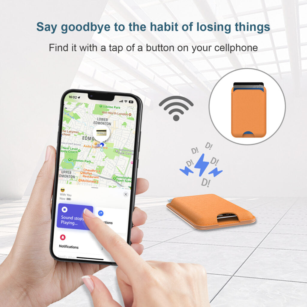 MagSafe Cardholder with INBUILT Apple Find My – Secure Card Storage & Tracking